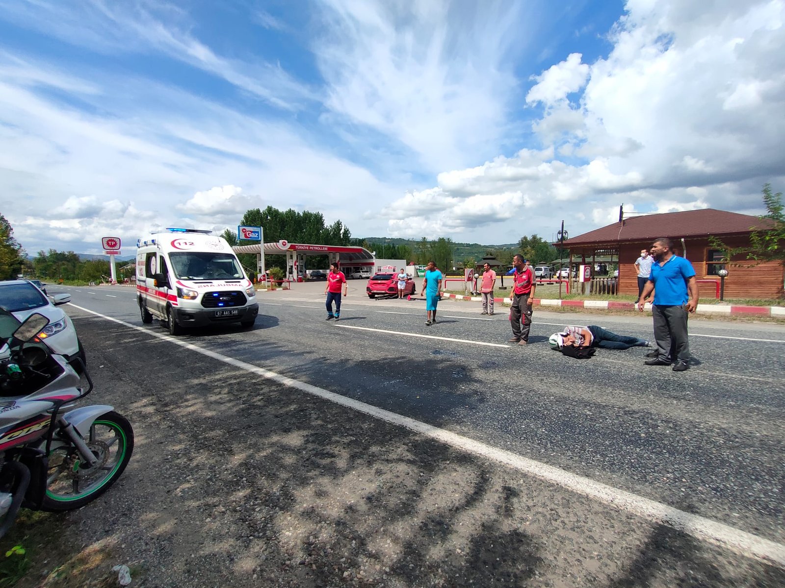 Trafik kazasında 1 kişi yaralandı