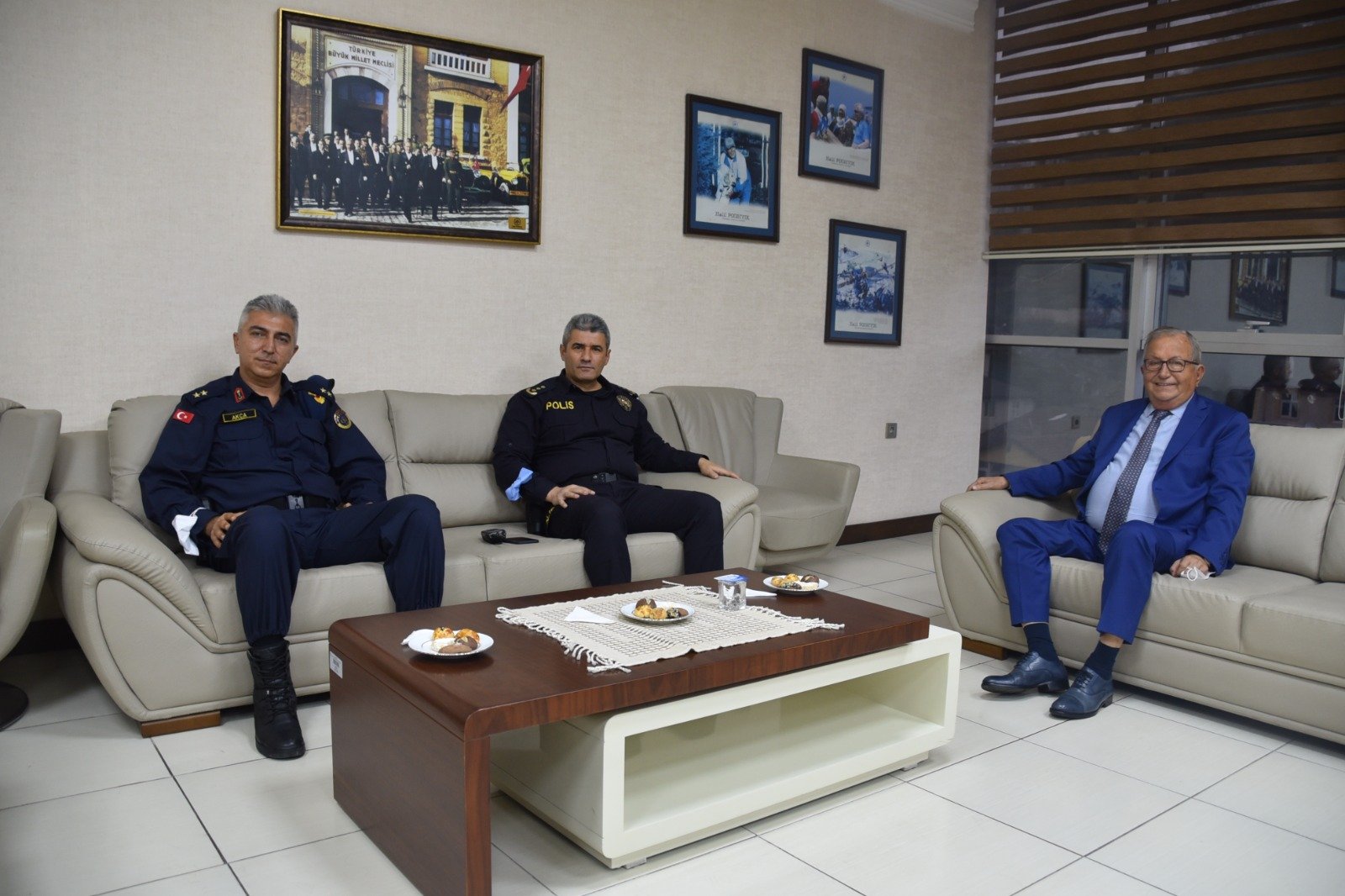 KOLLUK GÜCÜ, BAŞKAN POSBIYIK’A İADE-İ ZİYARETTE BULUNDU