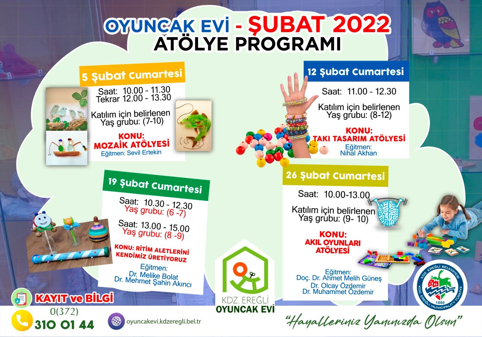OYUNCAK EVİ’NDE SÜRPRİZ ATÖLYELER VAR