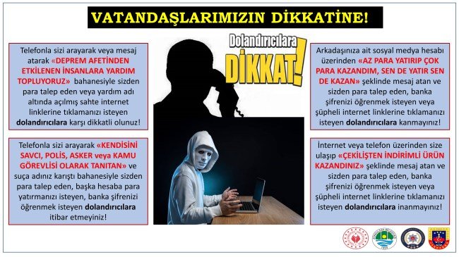 Zonguldak Valiliği uyardı.. Dolandırıcılara dikkat