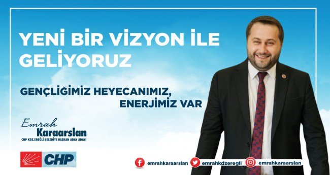 EMRAH KARAARSLAN CHP KDZ.EREĞLİ BELEDİYE BAŞKAN ADAY ADAYI.