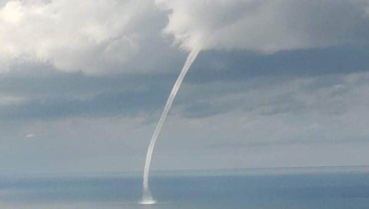 Alaplı’da denizde devasa hortum