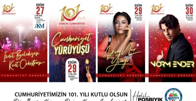 Kdz. Ereğli, 3 gün coşkuyla cumhuriyetin 101. Yılını kutlayacak