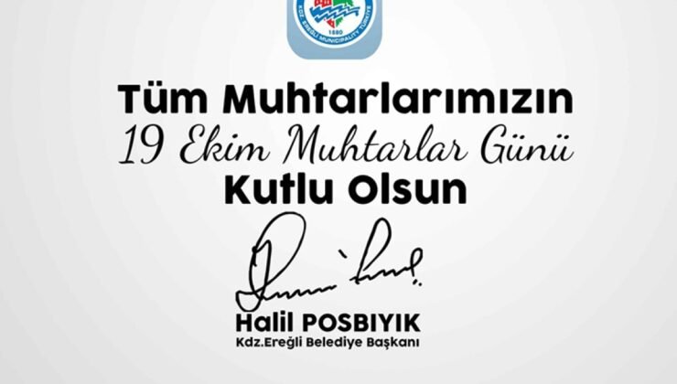 Posbıyık Muhtarlar Gününü kutladı