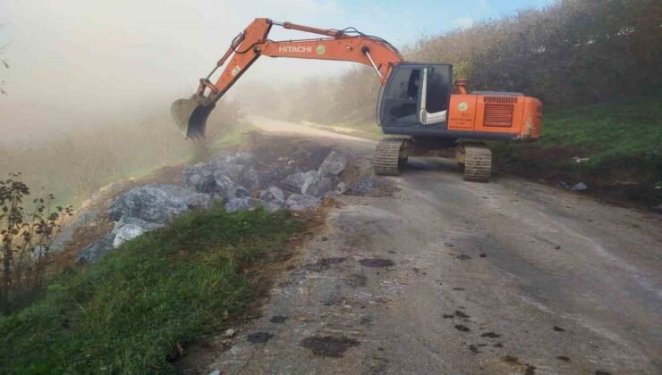 Heyelan Bölgesinde Hummalı Çalışma
