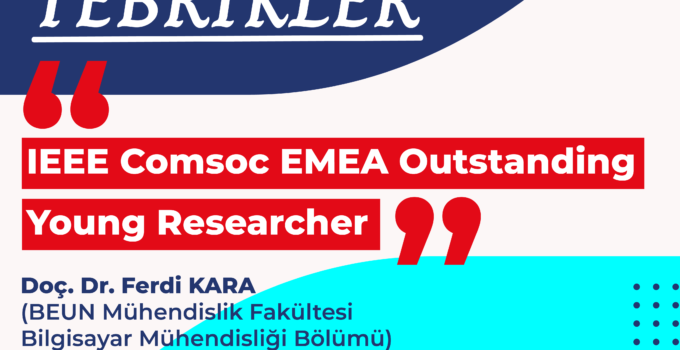 BEUN Akademisyenlerinden Doç. Dr. Ferdi Kara’ya IEEE’den “Üstün Başarılı Genç Araştırmacı Ödülü”