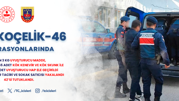NARKOÇELİK-46 Operasyonlarında 2 Ton 3 Kg Uyuşturucu Ele Geçirildi