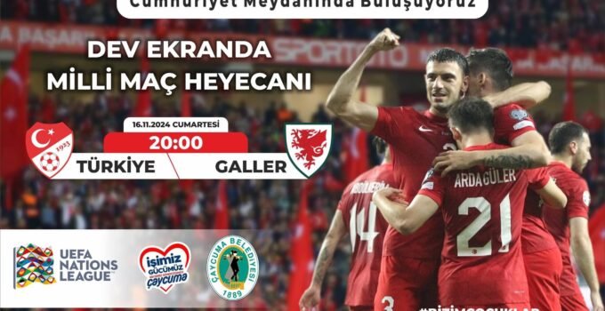 Çaycuma’da milli maç heyecanı yaşanacak