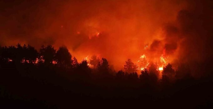 Karabük’te orman yangınına 6 saattir 116 araçla müdahale ediliyor