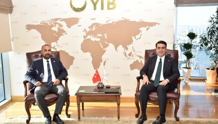 Rektör Akkaya, YTB Başkanı Turus’u ziyaret etti