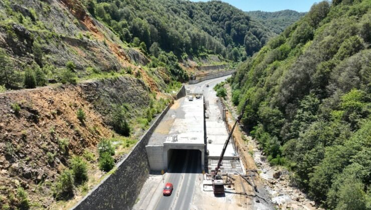 Zonguldak–Ankara yolu heyelan koruma çalışmaları sürüyor