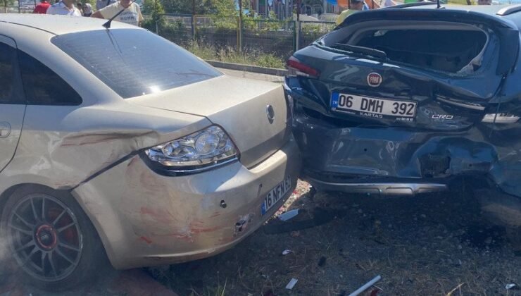 Zonguldak’ta zincirleme trafik kazası: 5 araç birbirine girdi