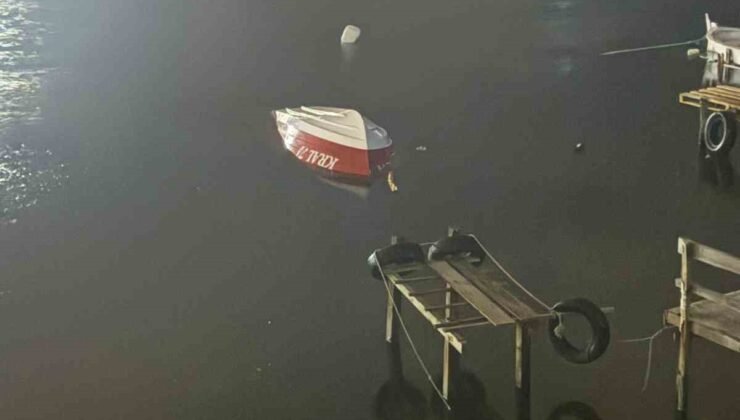 Filyos’ta hortum çıktı, balıkçı teknesi battı