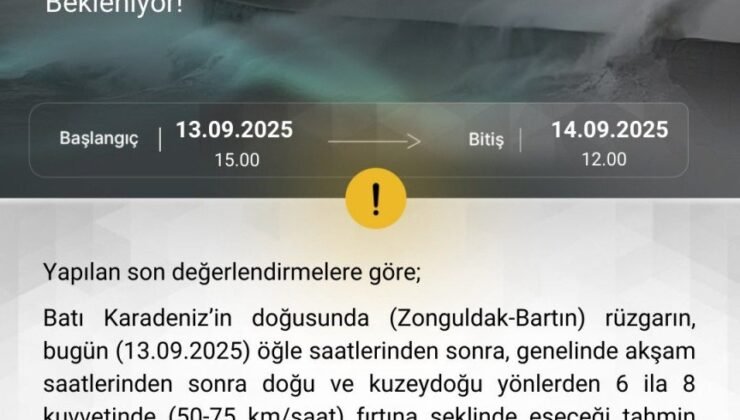 Batı Karadeniz’de fırtına uyarısı: Ulaşımda aksamalar bekleniyor