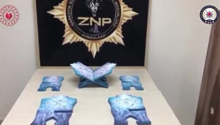 Rahleden 14 kilo uyuşturucu çıktı