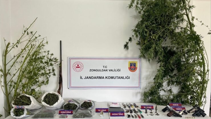 Zonguldak’ta jandarmadan narkotik operasyonu: 5 gözaltı