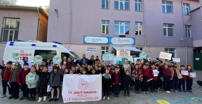 Minik öğrenciler sağlık elçisi oldu