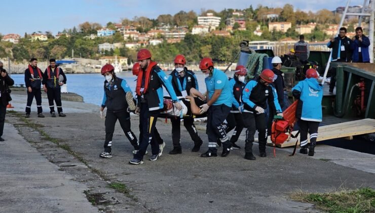 Zonguldak’ta gemi facialarının yıldönümünde nefes kesen tatbikat