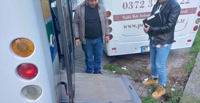 Kdz. Ereğli’de halk otobüsleri denetlendi