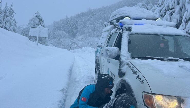 Ambulansın gidemediği köydeki hastanın imdadına UMKE yetişti