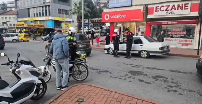 Zonguldak’ın Ereğli ilçesinde modifiyeli araçlara yönelik geniş çaplı denetim