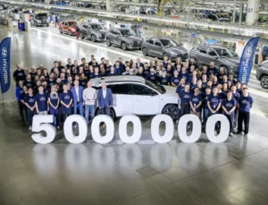 Hyundai Çek Fabrikasında 5 Milyonuncu Aracını Üretti
