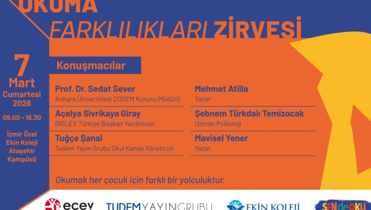 Okuma Farklılıkları Zirvesi 7 Mart’ta İzmir’de Gerçekleşiyor