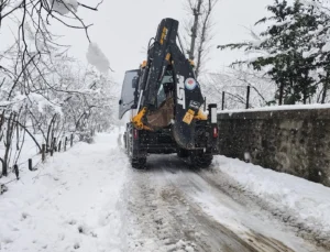 Trabzon'Da Büyükşehir Ekipleri Kar Yağışına Karşı Sahada