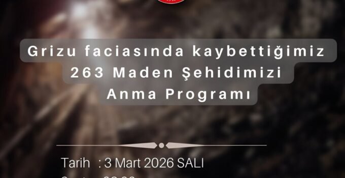 263 Kozlu maden şehidi anılacak
