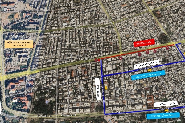 Antalya’da 100. Yıl Bulvarı Yenileniyor