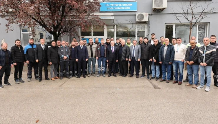 Başkan Bozbey, Buski̇ Personeliyle Bayramlaştı