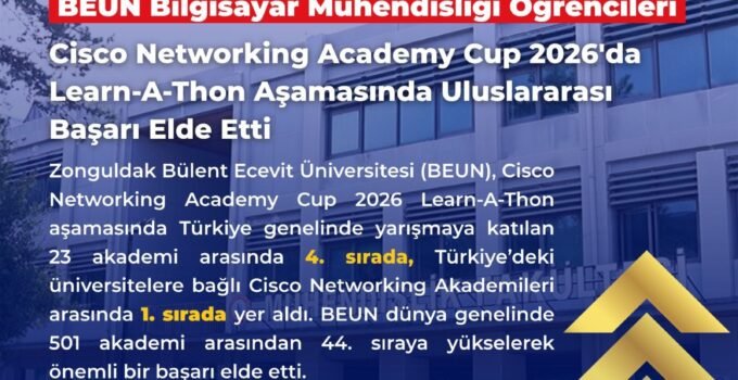 BEUN, Cisco Networking Academy Cup 2026 Learn-A-Thon Aşamasında Uluslararası Başarı Elde Etti