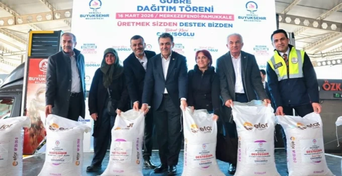 Denizli’de Üreticiye 2 Milyon Kiloluk Gübre Desteği