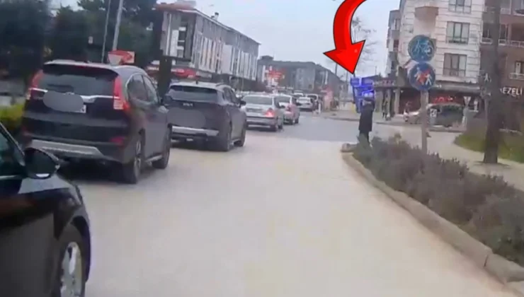 Düzce’de Yaya Geçidinde Sürücü Duyarsızlığı Tepki Çekiyor