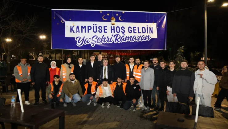 Farabi Kampüsünde Ramazan Coşkusu: Rektör Özölçer Öğrencilerle İftar Sofrasında Buluştu
