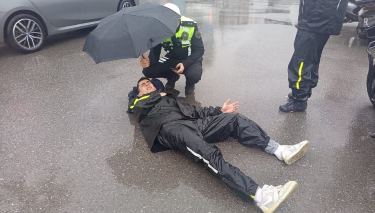 Komiserden Örnek Davranış: Yaralı Kuryenin Başından Ayrılmadı