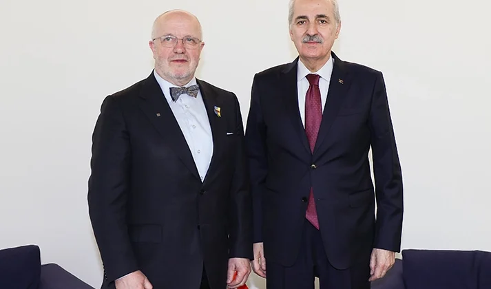 Numan Kurtulmuş, Litvanyalı Mevkidaşıyla Zagreb'Te Görüştü