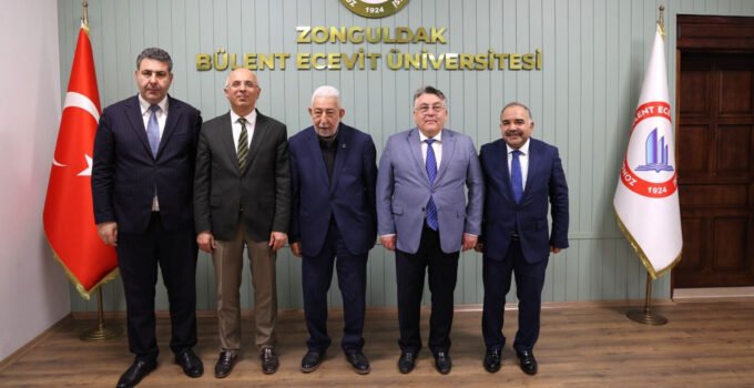 Önceki Dönem Diyanet İşleri Başkanlarından Yılmaz ve İl Müftüsü Demir’den, Rektör Özölçer’e Ziyaret