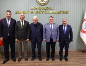 Önceki Dönem Diyanet İşleri Başkanlarından Yılmaz ve İl Müftüsü Demir’den, Rektör Özölçer’e Ziyaret