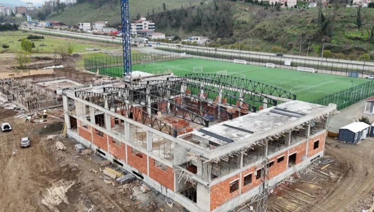 Ordu'Da Eskipazar Spor Kompleksi Inşaatı Sürüyor