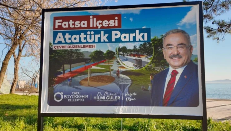 Ordu'Da Fatsa Atatürk Parkı Sil Baştan Yenileniyor