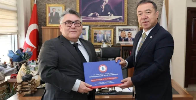 Rektör Özölçer’den Çaydeğirmeni Belediye Başkanı Gebeş’e Ziyaret