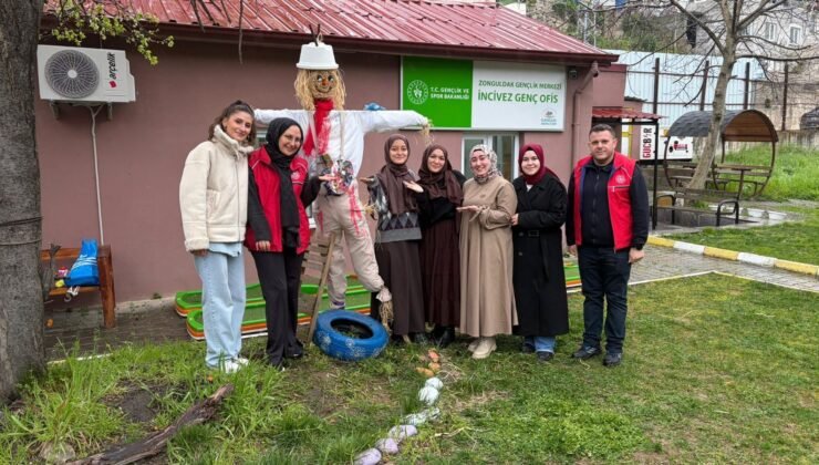Zonguldak Gençlik Merkezi’nden anlamlı farkındalık: Atıklardan “Hışır” doğdu