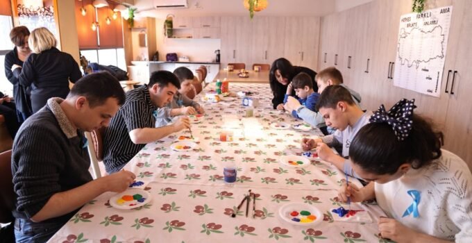 Zonguldak’ta özel çocuklardan renkli farkındalık etkinliği