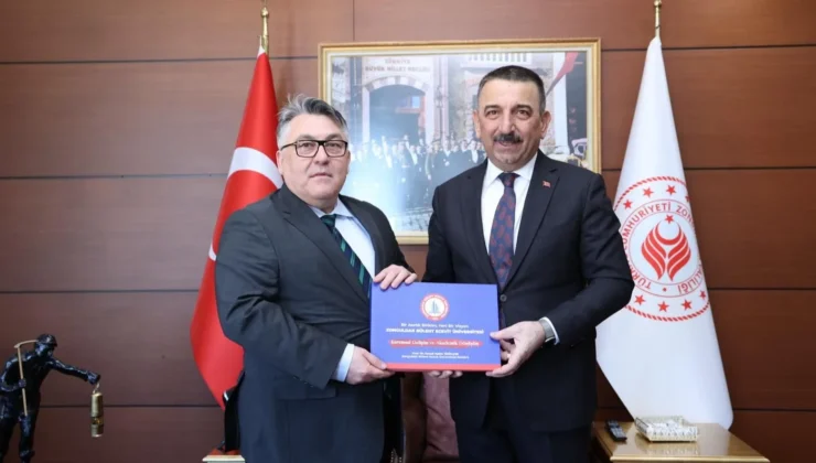 Zonguldak Valisi Hacıbektaşoğlu, Rektör Özölçer’i Makamında Kabul Etti