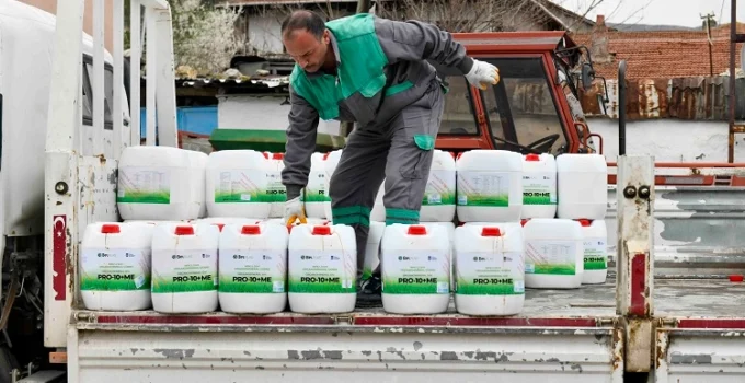 Ankaralı Üreticiye Sıvı Gübre Desteği