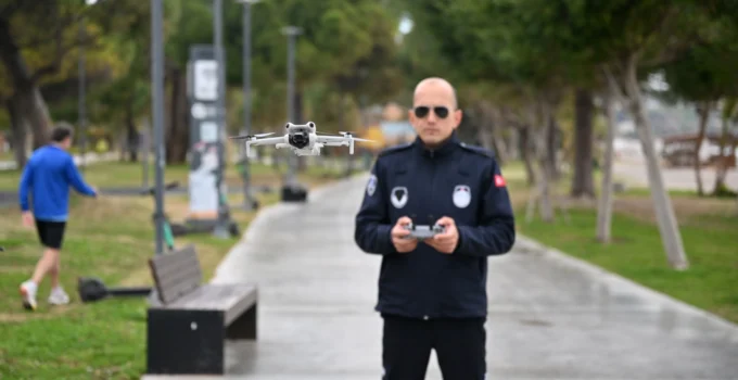 Antalya’da Zabıta Drone Ile Denetimde