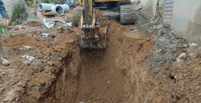 Bursa İznik Müşküle’de Altyapı Seferberliği… 4 Bin 800 Metre Hat Yenileniyor