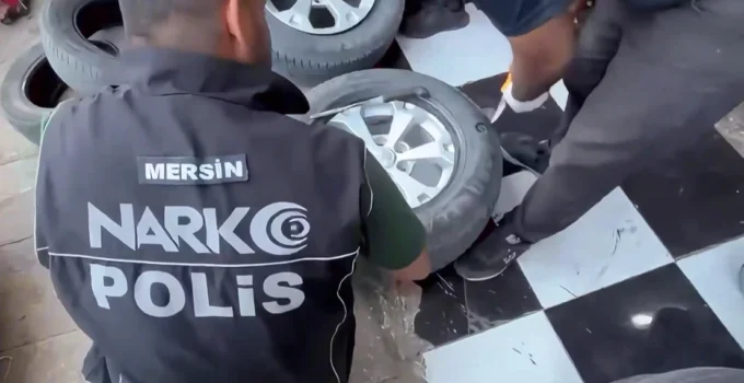 Mersin’de Lastiklere Gizlenmiş Kilolarca Eroin Ele Geçirildi