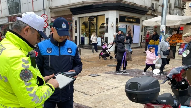 Ordu’da Trafiğe Kapalı Caddelerde Motosiklet Denetimi